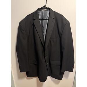 Men’s Vinci Philosophy Black Suit Jacket, Size 56L  Dress Up Look Great Style